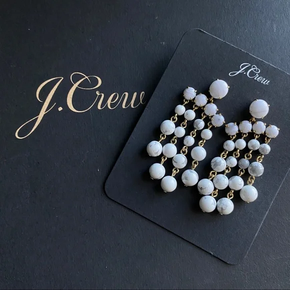 📍New J. Crew Candy dot chandelier earrings - Picture 1 of 5